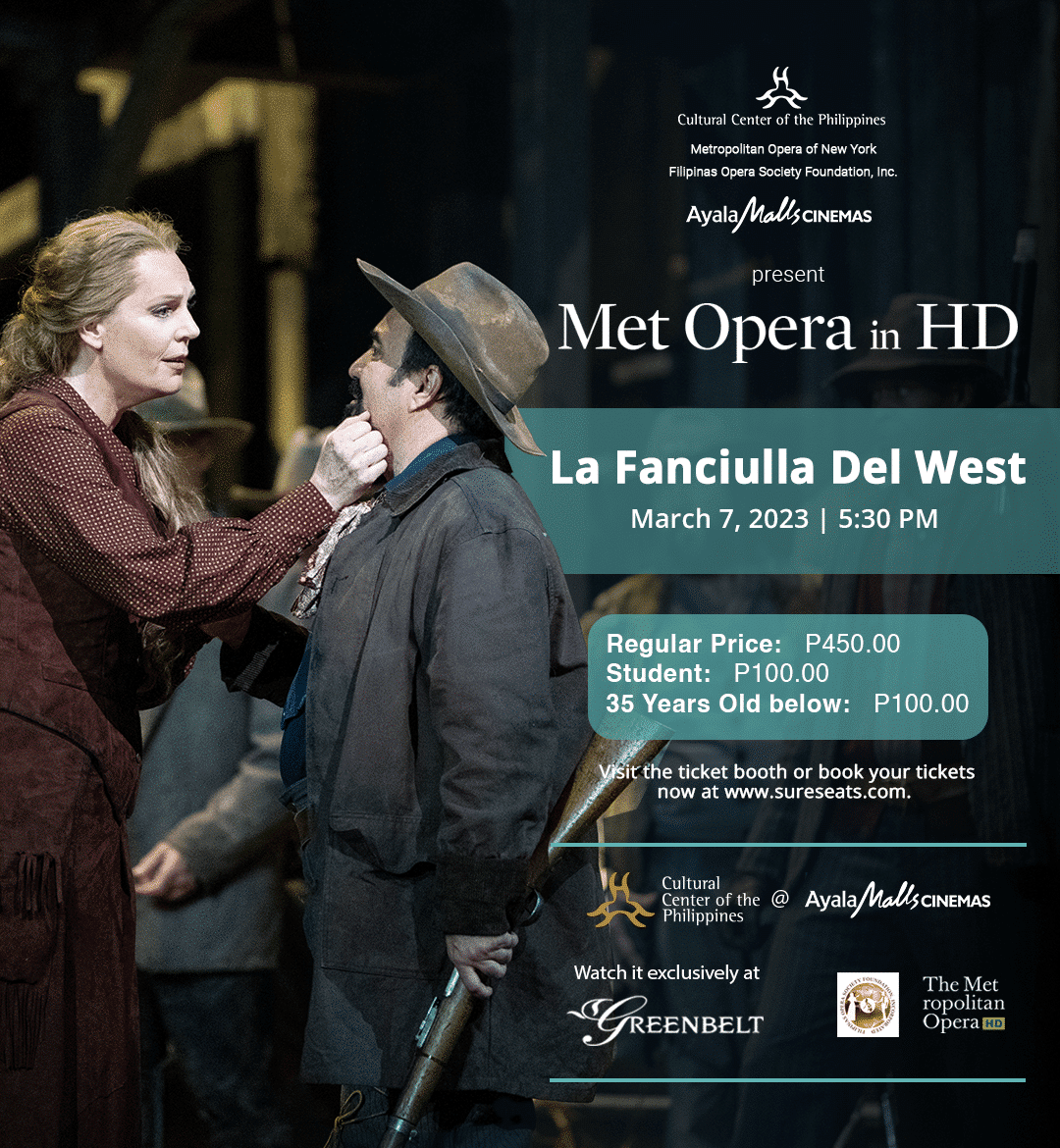 MET OPERA IN HD SEASON 7: Giacomo Puccini’s LA FANCIULLA DEL WEST