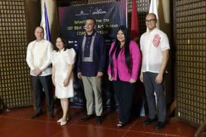 NM BOT Chmn. Andoni M. Aboitiz, CCP Pres. Michelle Nikki Junia, NM Dir. Jeremy Barnes, Angela Luz, NM Dep. Director-General Jorell Legaspi (left to right)