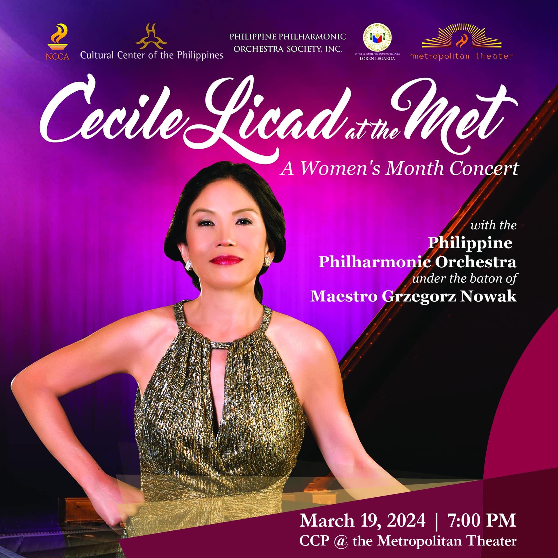 CECILE LICAD AT THE MET: A Women’s Month Concert