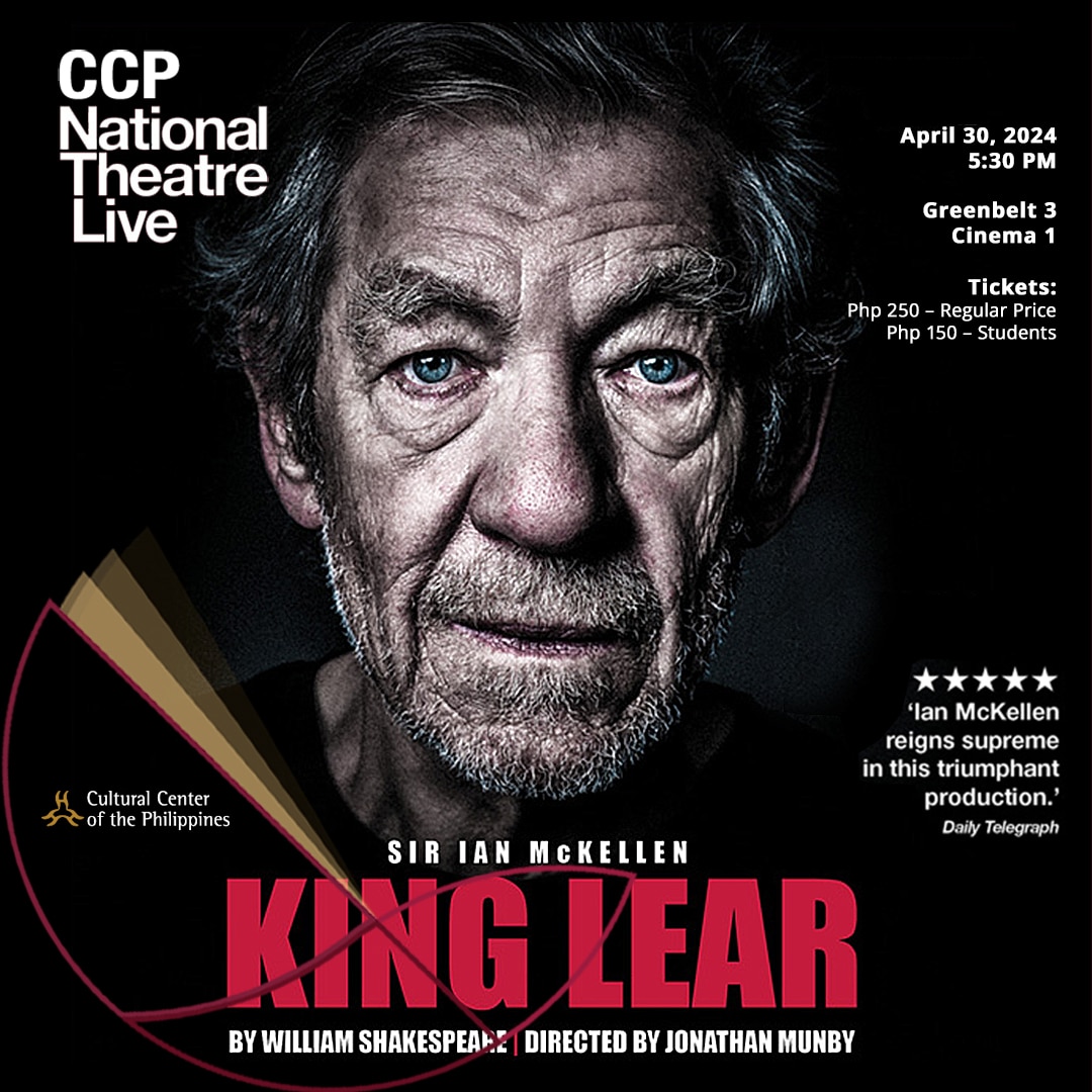 CCP’S NATIONAL THEATRE LIVE: WILLIAM SHAKESPEARE’S “KING LEAR”