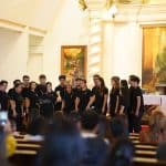 The University of Mindanao Chorale performs at the Tagum City Cathedral.