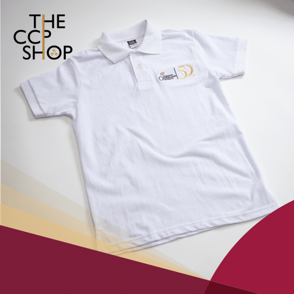 PPO 50th Anniversary Polo Shirt (White)