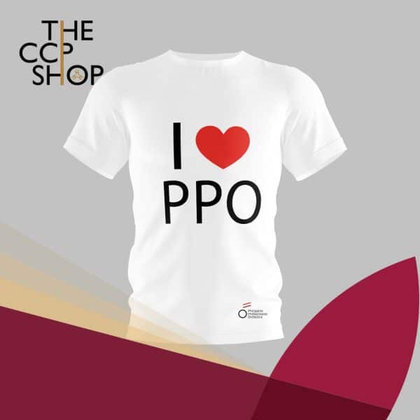 I Love PPO tshirt white