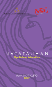 Natatauhan: Mga Dula Ng Kababaihan