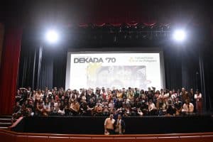 Attendees of Dekada '70 screening at GSIS Theater