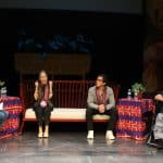 From left: Angela Baguilat (facilitator), Pangalay master teacher and 2015 Ramon Magsaysay Awardee Ligaya Amilbangsa, Locsin Dance Workshop associate director Biag Gaongen, and National Artist for Dance Agnes Locsin (Photo by Orly Daquipil)