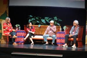 From left: Dr. Hobart Savior (facilitator), Tanghalang Pilipino actor Toni Go, IPAG Philippines artistic director Steven P.C. Fernandez, former CCP artistic director-playwright and director Chris B. Millado (Photo by Kiko Cabuena)