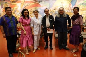 PROGETTO PUCCINI PRESSCON; LtoR, Eugene De Los Santos, CCP Pres. Kaye Tinga, Irene M. Araneta, Pablo Tariman, Alex Cortez