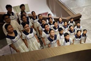 Loboc Children’s Choir at the Samsung Performance Art Theater. (Photo by Kiko Cabuena CCP)