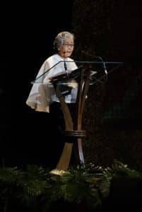 Loboc Children’s Choir musical director and conductor Alma Taldo. (Photo by Kiko Cabuena CCP)