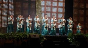 Loboc Children’s Choir performs on stage. (Photo by Kiko Cabuena CCP)