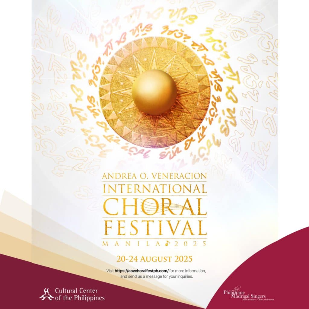 THE ANDREA O. VENERACION INTERNATIONAL CHORAL FESTIVAL IS NOW ACCEPTING APPLICATIONS FOR 2025