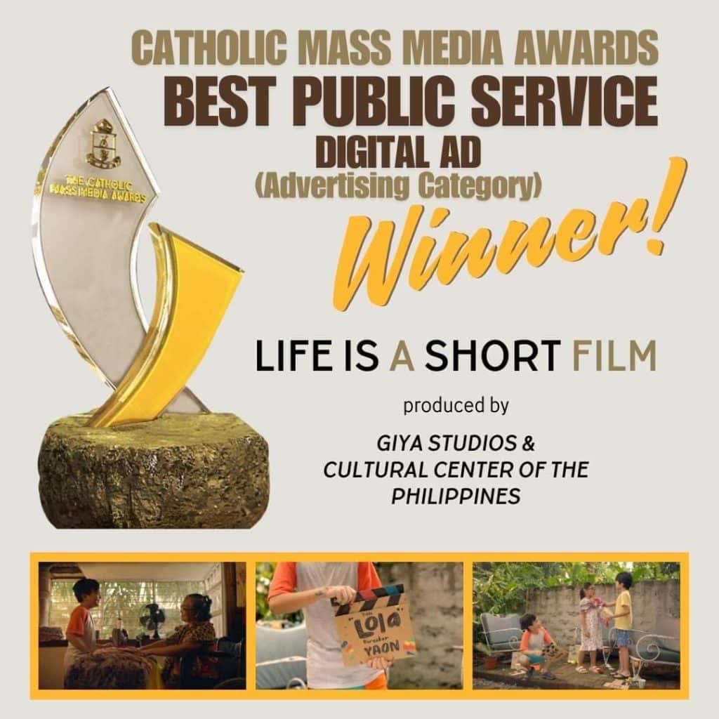 Best Public Service Digital Ad in the Advertising Category_Life is a Short Film