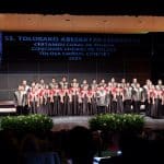 The AOV Sing Philippines Youth Choir with choirmaster and conductor Mark Anthony Carpio at the Tolosa Choral Competition in Spain.