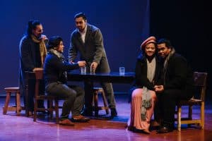 Viva Voce Voice Lab performers Iona Ventocilla-Borja, Nomher Nival, Myramae Meneses, Carlo Falcis, Roby Malubay, Fritz Rivera, and Raymond Yadao dazzle in La Boheme in Silliman University, Dumaguete City.