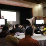 Audiences listen to the program at the PNU AV Theater. (Photo by Orly Daquipil)