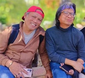 Musikahan sa Tagum Foundation Inc. Executive Director Jun Jamero and RMMC Teatro Ambahanon Cultural Development Officer & Artistic Director Leonardo Cariño.