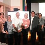 From left: Libertine Dela Cruz (CCP Cultural Content Department Officer-in-Charge), CCP VP-Artistic Director Dennis Marasigan, PNU Vice President for Academics Dr. Marilyn Balagtas, CCP Chairman Jaime Laya, CCP Vice Chair Margie Moran-Floirendo, Nelson Caliguia Jr. (director of Lola Basyang animated film), Benjie Marasigan Jr., Dr. Christine Bellen-Ang (Children’s book writer and playwright), and PNU Vice President for Finance and Management Dr. Lordinio Vergara. (Photo by Orly Daquipil)