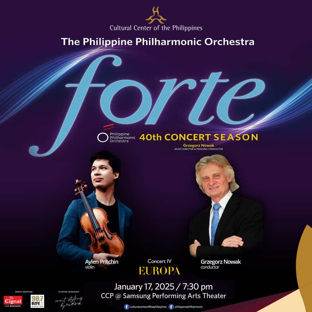 PHILIPPINE PHILHARMONIC ORCHESTRA FORTE: PPO 40th Concert Season – Concert IV “Europa”